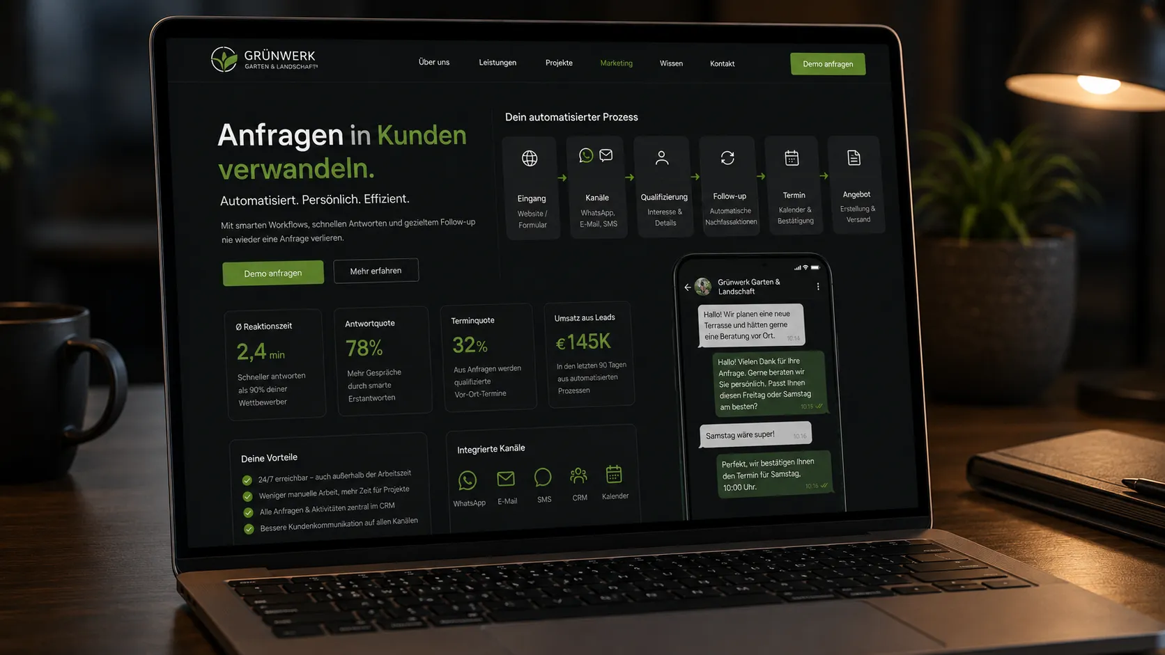 Marketing-Automation: Keine GaLaBau-Anfrage geht verloren