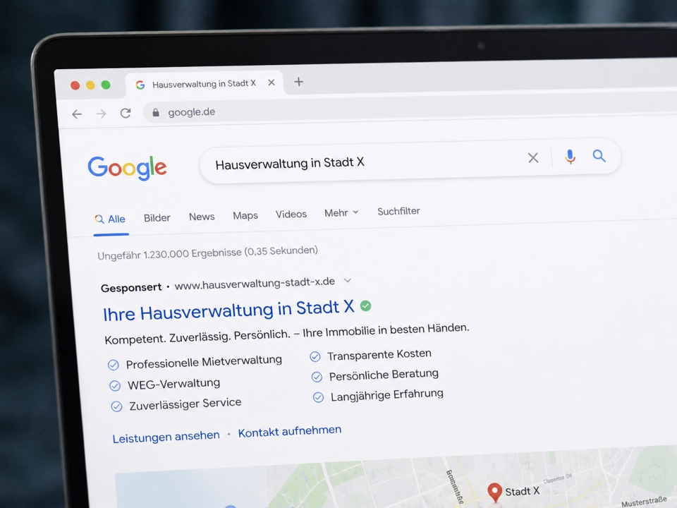 Google Ads & Meta Ads, sofortige Mandate während SEO wächst