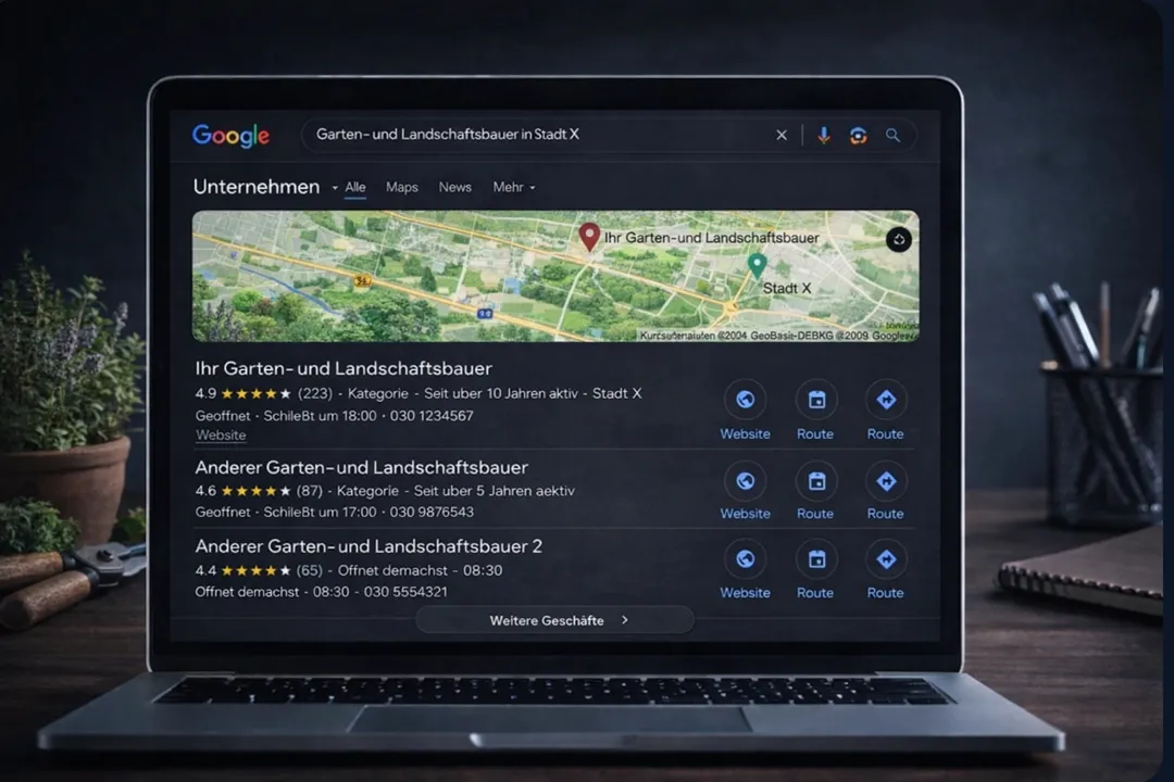 Local SEO für 'Garten- und Landschaftsbau [Stadt]'