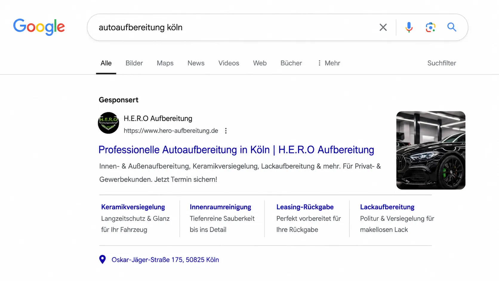 Google Ads für hochpreisige Aufbereitungs-Services