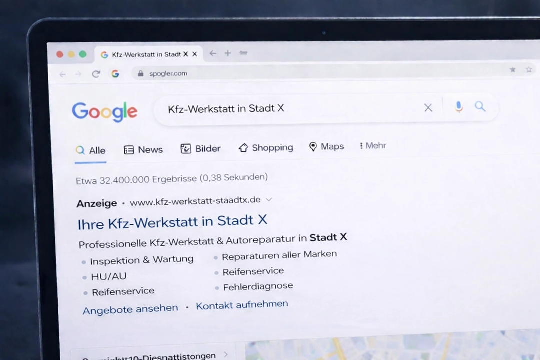 Google Ads für hochfrequente Werkstatt-Services