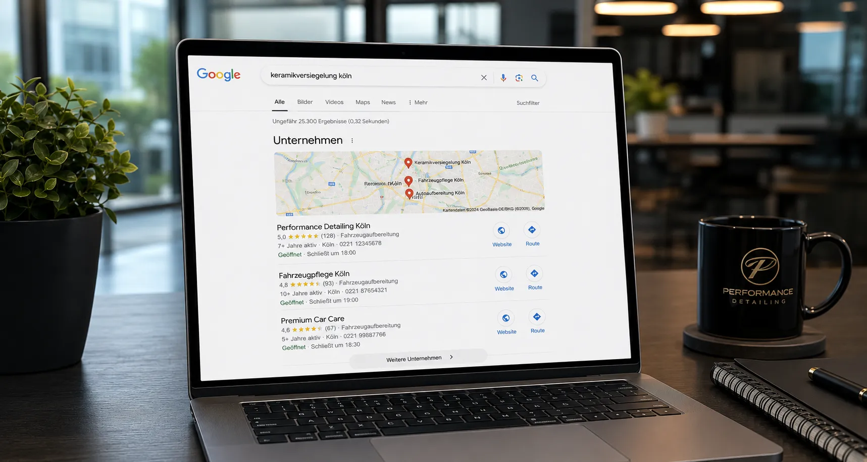 SEO-Fundament für 'Keramikversiegelung [Stadt]'