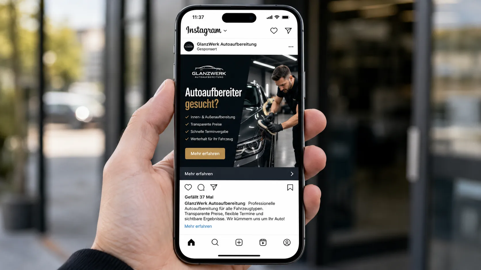 Werbung mit Rendite-Fokus