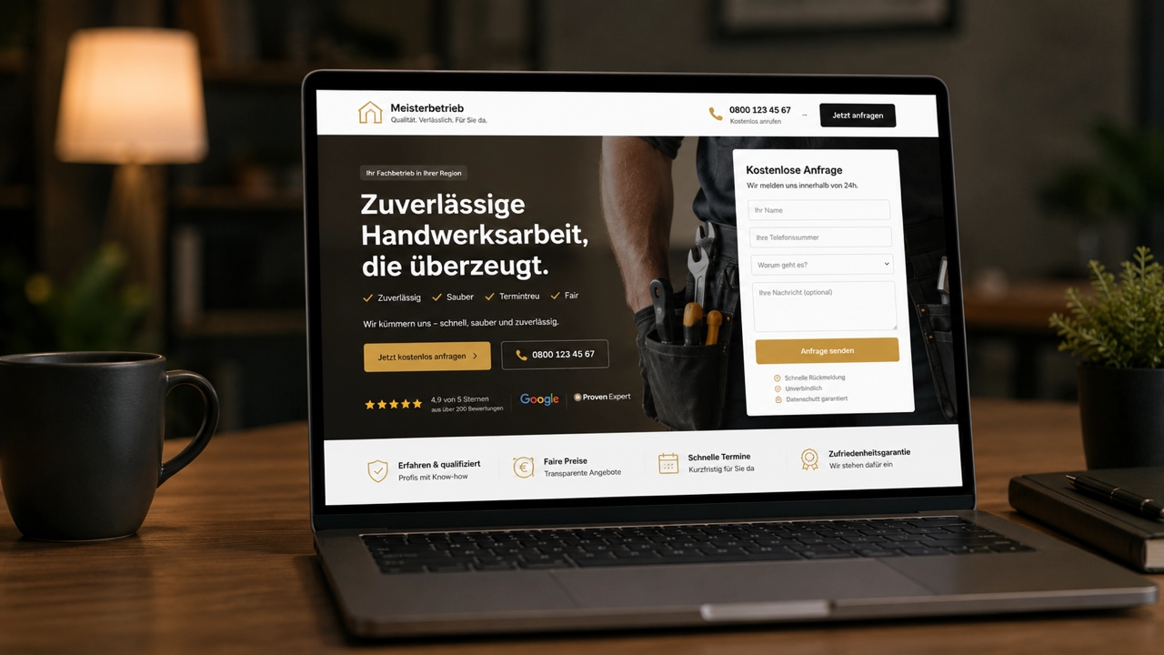 Conversion-optimierte Werbeseiten